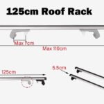 125CM Universal Adjustable Aluminium Cross Bars with Lock