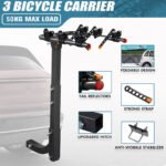 3 x Bike Steel Hitch Mount Bicycle Carrier