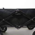Foldable Collapsible Camp Trolley – Black