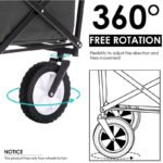 Foldable Collapsible Camp Trolley – Black