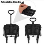 Foldable Collapsible Camp Trolley – Black