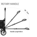 Foldable Collapsible Camp Trolley – Black