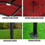 3x3m Pop Up Gazebo – Red