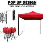 3x3m Pop Up Gazebo – Red