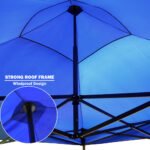 3x3m Pop Up Gazebo with 3-Side Wall – Blue
