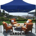 3x3m Pop Up Gazebo with 3-Side Wall – Blue