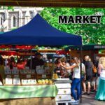 3x3m Pop Up Gazebo with 3-Side Wall – Blue