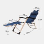 Reclining Outdoor Camping Chair – Navy