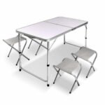 Aluminium Folding Picnic Table with 4 Foldable Stools