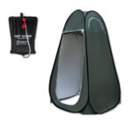 Pop Up Privacy Shower Tent with 20L Camp Shower – Green