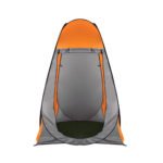 Pop Up Privacy Shower Tent with 20L Camp Shower – Orange