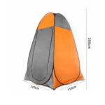 Pop Up Privacy Shower Tent with 20L Camp Shower – Orange