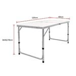 120cm Folding Aluminium Camping Table