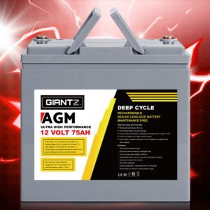 Giantz 75AH Deep Cycle AGM Battery