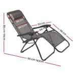 2 x Zero-Gravity Folding Recliner Chairs