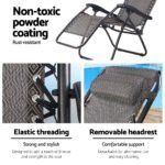 2 x Zero-Gravity Folding Recliner Chairs