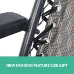 2 x Zero Gravity Folding Chairs – Grey