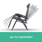 2 x Zero Gravity Folding Chairs – Grey