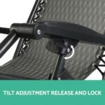 2 x Zero Gravity Folding Chairs – Grey