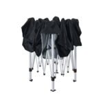 3 x 3m Gazebo with Fly Mesh Walls – Black