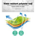 3 x 3m Gazebo with Fly Mesh Walls – Black