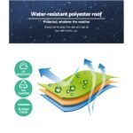 Hexagonal Party Gazebo with Mesh Sidewalls