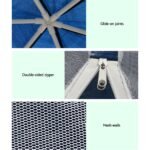 Hexagonal Party Gazebo with Mesh Sidewalls