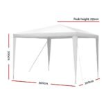 3x3m Party Tent Gazebo – White