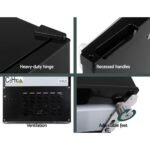 Glacio 90L 12/24/240V Upright Fridge/Freezer – Black