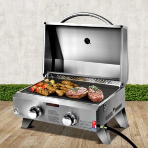 Grillz 2-Burner Portable Camping BBQ