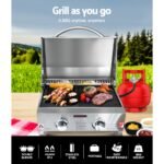 Grillz 2-Burner Portable Camping BBQ