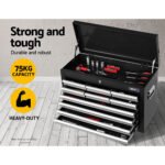 Gianzt 10-Drawer Tool Box – Black and Grey