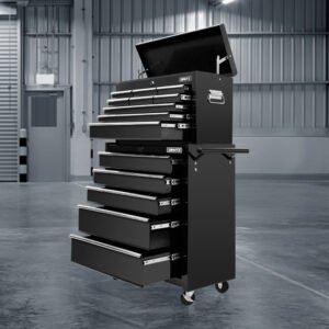Giantz 14-Drawer Tool Trolley - Black