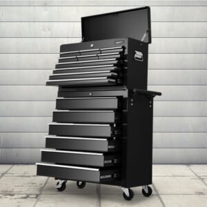 Giantz 16-Drawer Tool Cabinet - Black