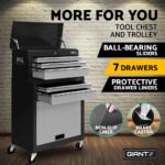 Giantz 7-Draw Tool Box – Black and Grey