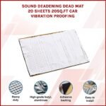 20 Sheets of Sound Deadening Mat – 1.8m<sup>2</sup>