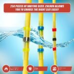 250 x Waterproof Heat Shrink Seal Butt Terminals