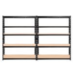Giantz 2.4m x 1.8m Garage Shelving System – Black