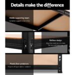 Giantz 2.4m x 1.8m Garage Shelving System – Black