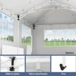 3 x 6m Gazebo with 4 x Side Walls – Grey