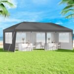 3 x 6m Gazebo with 4 x Side Walls – Grey