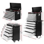Giantz 15-Drawer Tool Chest – Black & Grey