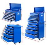 Giantz 15-Drawer Tool Chest – Blue
