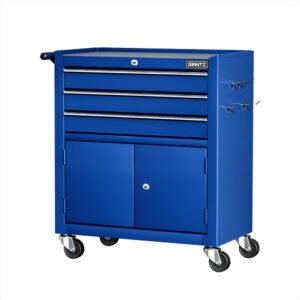 Giantz 3-Drawer Tool Chest Workbench Trolley - Blue