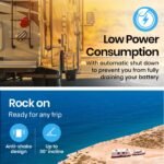 Gecko 95L Upright Fridge Freezer 12V/24V/240V – Black