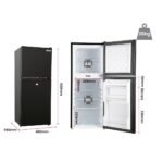 Gecko 95L Portable Dual Door Fridge/Freezer 12V/24V/240V – Black