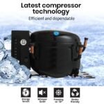 Gecko 95L Portable Dual Door Fridge/Freezer 12V/24V/240V – Black