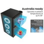 Gecko 95L Portable Dual Door Fridge/Freezer 12V/24V/240V – Black