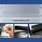 Gecko 95L Portable Dual Door Fridge/Freezer 12V/24V/240V – Black