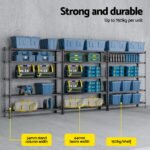 Giantz 1.8 x 1.2m 5-Tier Garage Shelving Rack x 3